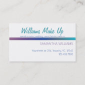 メイクアップアーティストの名刺メイクアップアーティスト 名刺 (裏面)