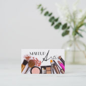 メイクアップアーティストの名刺 名刺 (スタンド正面)