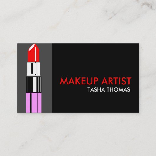 メイクアップアーティストの名刺 名刺 (正面)