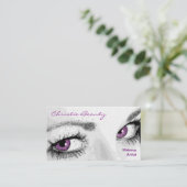 メイクアップアーティストの名刺 名刺 (スタンド正面)