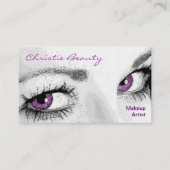 メイクアップアーティストの名刺 名刺 (正面)
