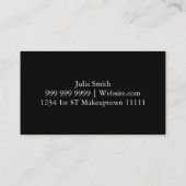 メイクアップアーティストの名刺 名刺 (裏面)