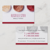 メイクアップアーティストの名刺 名刺 (正面/裏面)