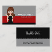 メイクアップアーティストの名刺 名刺 (正面/裏面)