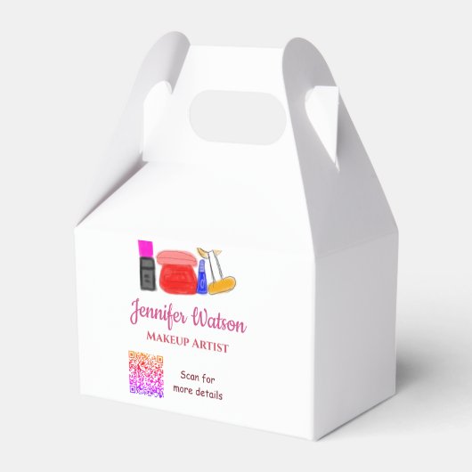 メイクアップアーティストの名前のWebサイトの電子メール電話番号なし フェイバーボックス (正面サイド)