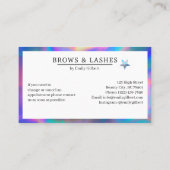 メイクアップアーティストの次 予約カード (裏面)