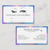 メイクアップアーティストの次 予約カード (正面/裏面)