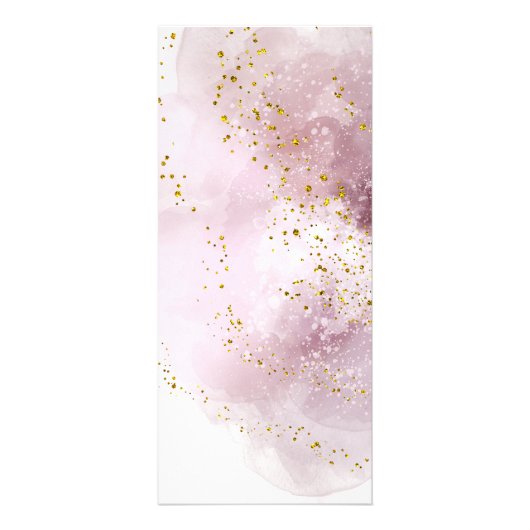 メイクアップアーティストの水彩画 |フェイクグリッター価格表 ラックカード (裏面)