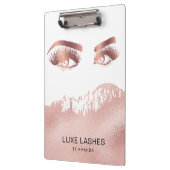 メイクアップアーティストの目のバラ金ゴールドグリッター クリップボード (左)