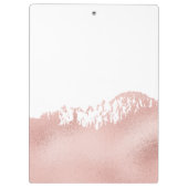 メイクアップアーティストの目のバラ金ゴールドグリッター クリップボード (裏面)