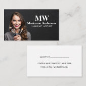 メイクアップアーティストの筆 予約カード (正面/裏面)