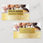 メイクアップアーティストの組み合わせブラシ 名刺 (正面/裏面)