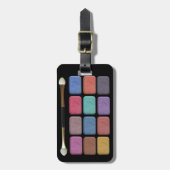 メイクアップアーティストのeyeshadows palettedigital デザイン ラゲッジタグ (正面縦)