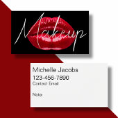 メイクアップアーティストはっきりしたトレンディーモダン名刺