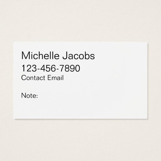 メイクアップアーティストはっきりしたトレンディーモダン名刺 (裏面)