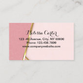 メイクアップアーティストまつげエクステンションまぶし眉 名刺 (裏面)