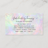 メイクアップアーティストまつげグリッタードリップス金ゴールド 名刺 (裏面)