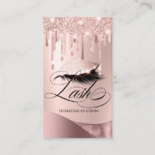 メイクアップアーティストまつげグリッター美しいサロン 名刺 (正面)