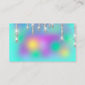 メイクアップアーティストまつげラッシュホログラフィック睫毛 名刺 (裏面)