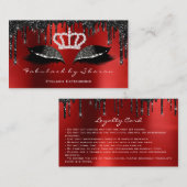 メイクアップアーティストまつげ延長ロイヤリティ 名刺 (正面/裏面)