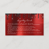 メイクアップアーティストまつげ延長ロイヤリティ 名刺 (裏面)