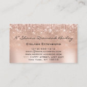 メイクアップアーティストまばたきドリップオープンアイクローズドドリップス 名刺 (裏面)