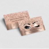 メイクアップアーティストまばたきドリップオープンアイクローズドVIP 名刺