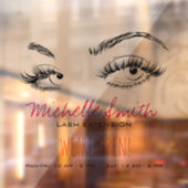 メイクアップアーティストまぶし黒白シンプル ウィンドウサイン (シート2)