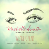 メイクアップアーティストまぶし黒白シンプル ウィンドウサイン (シート3)