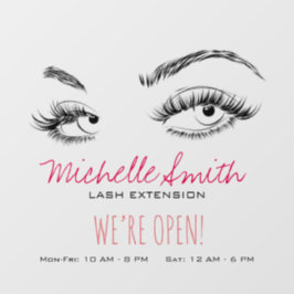 メイクアップアーティストまぶし黒白シンプル ウィンドウサイン