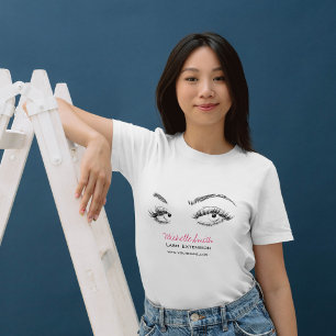 メイクアップアーティストまぶし黒白シンプル Tシャツ