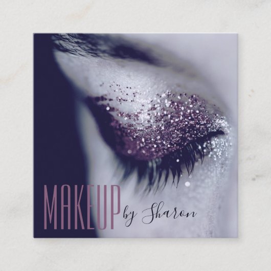 メイクアップアーティストアイグレイ名刺 スクエア名刺 (正面)