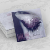 メイクアップアーティストアイグレイ名刺 スクエア名刺