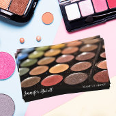 メイクアップアーティストアイシャドパレットレインボーグリッター 名刺