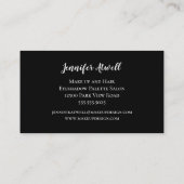 メイクアップアーティストアイシャドパレットレインボーグリッター 名刺 (裏面)