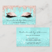 メイクアップアーティストアイズブラッシュグリッタードリップスバラブルー 名刺 (正面/裏面)