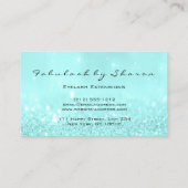 メイクアップアーティストアイズブラッシュグリッタードリップスバラブルー 名刺 (裏面)