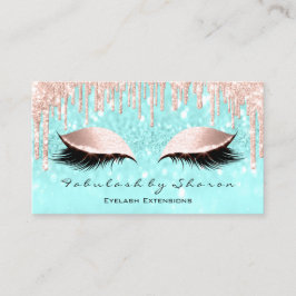 メイクアップアーティストアイズブラッシュグリッタードリップスバラブルー 名刺