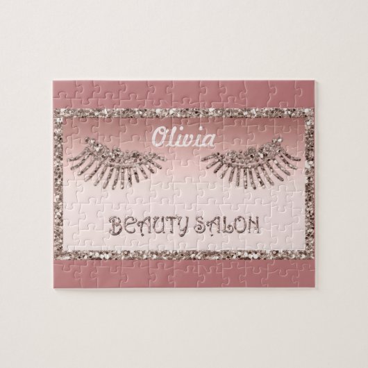 メイクアップアーティストアイズラッシュグリッタードリップスパークボー ジグソーパズル (横)