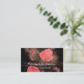 メイクアップアーティストアイズラッシュグリッターバラパウダーブラック 名刺 (スタンド正面)