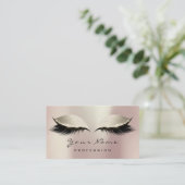 メイクアップアーティストアイズラッシュグリッターピンクアイボリークリーム 名刺 (スタンド正面)