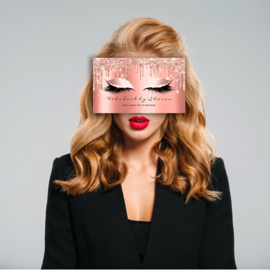 メイクアップアーティストアイズラッシュズグリッタードリップスバラサンゴ 名刺