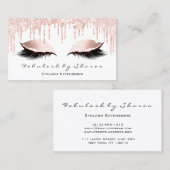 メイクアップアーティストアイズラッシュズグリッタードリップスバラホワイト 名刺 (正面/裏面)