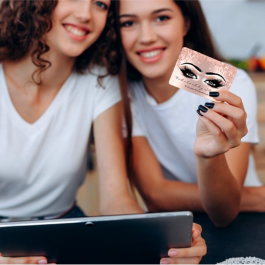 メイクアップアーティストアイズラッシュズグリッタードリップスバラルクス 名刺