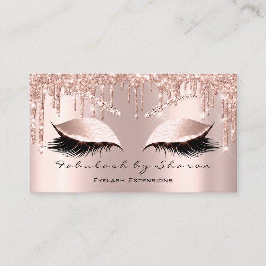 メイクアップアーティストアイズラッシュズグリッタードリップスバラ赤面 名刺 (正面)