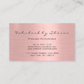 メイクアップアーティストアイズラッシュズグリッタードリップスバラ赤面 名刺 (裏面)