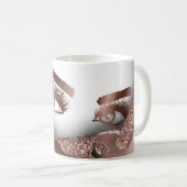メイクアップアーティストアイズレイズバラ金ゴールドブシン コーヒーマグカップ (正面右)