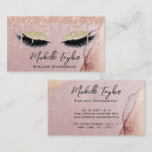 メイクアップアーティストアイドラッシュグリッタードリップスバラ 名刺 (正面/裏面)