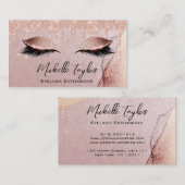メイクアップアーティストアイドラッシュグリッタードリップスバラ 名刺 (正面/裏面)