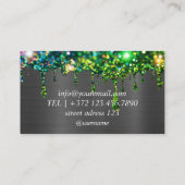 メイクアップアーティストアイドラッシュグリッタードリップスバラ 名刺 (裏面)